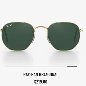 Ray-Ban hexagonal flat lenses